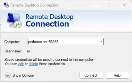 Remote Desktop Connection App