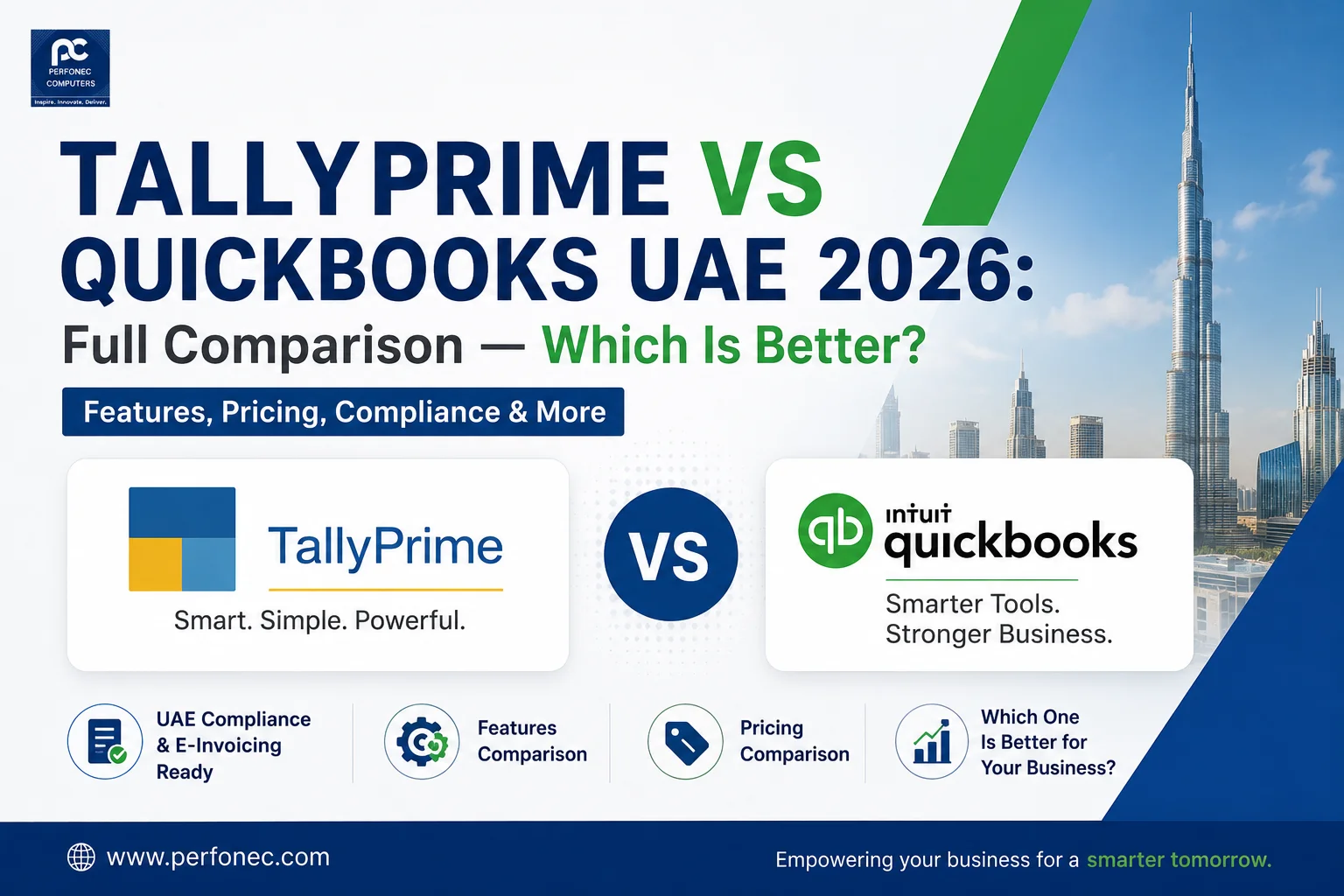 TallyPrime vs QuickBooks UAE 2026: Full Comparison — Which Is Better?