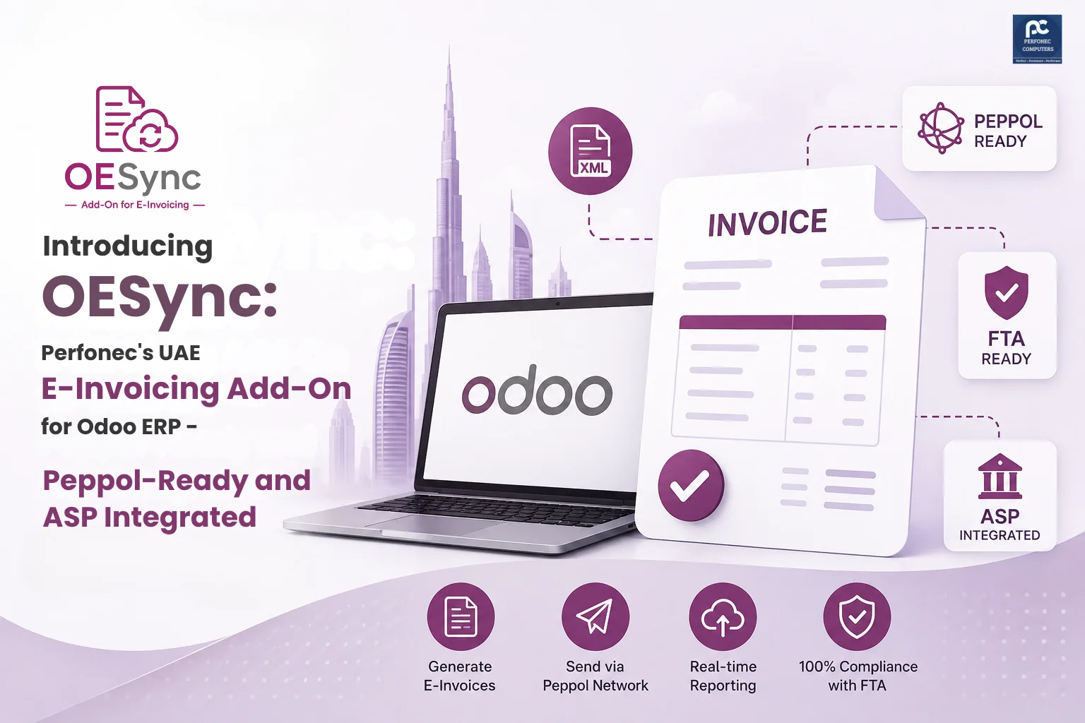 Introducing OESync: Perfonec's UAE E-Invoicing Add-On for Odoo ERP — Peppol-Ready and ASP Integrated