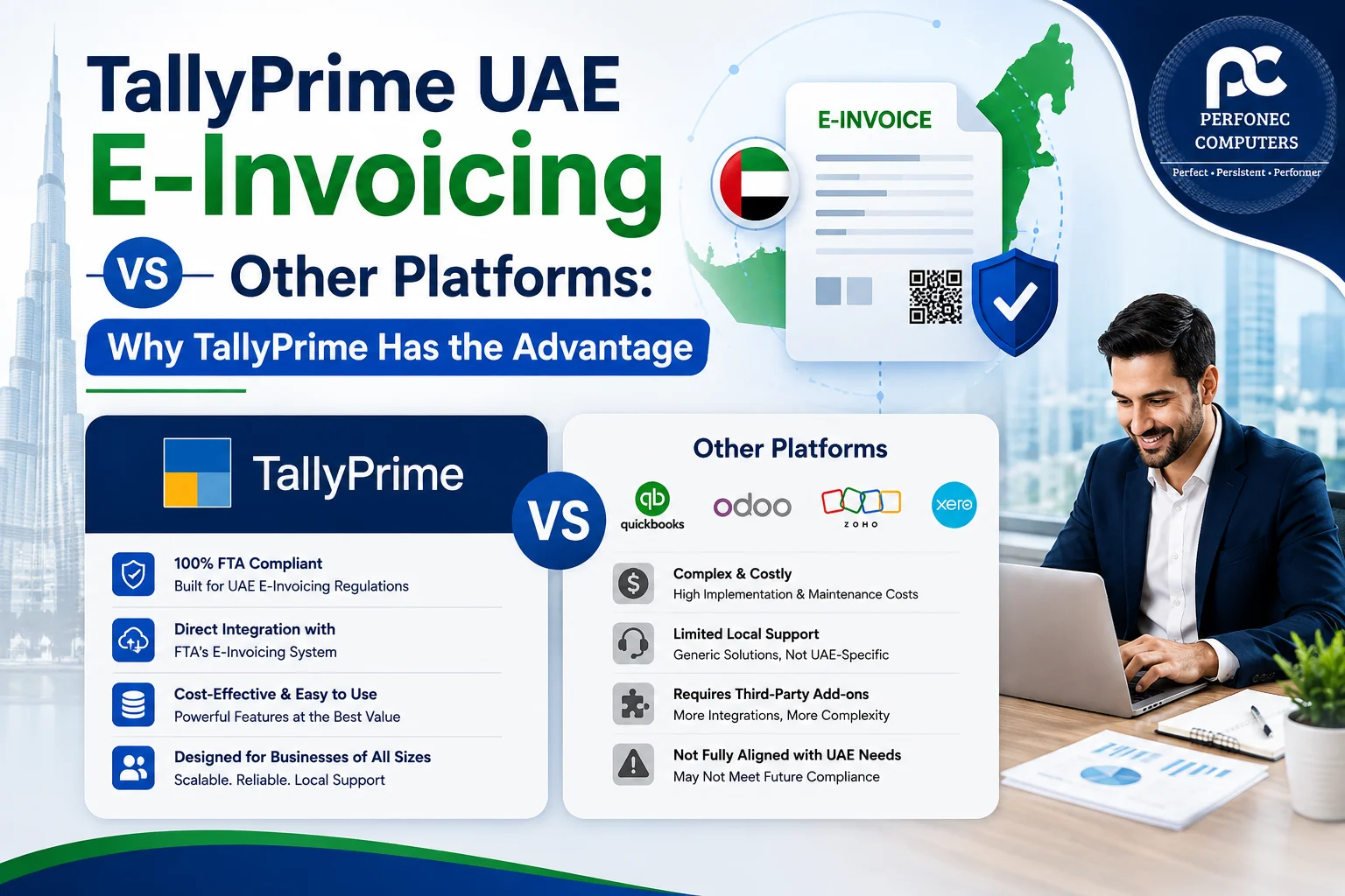TallyPrime UAE E-Invoicing vs Other Platforms: Why TallyPrime Has the Advantage