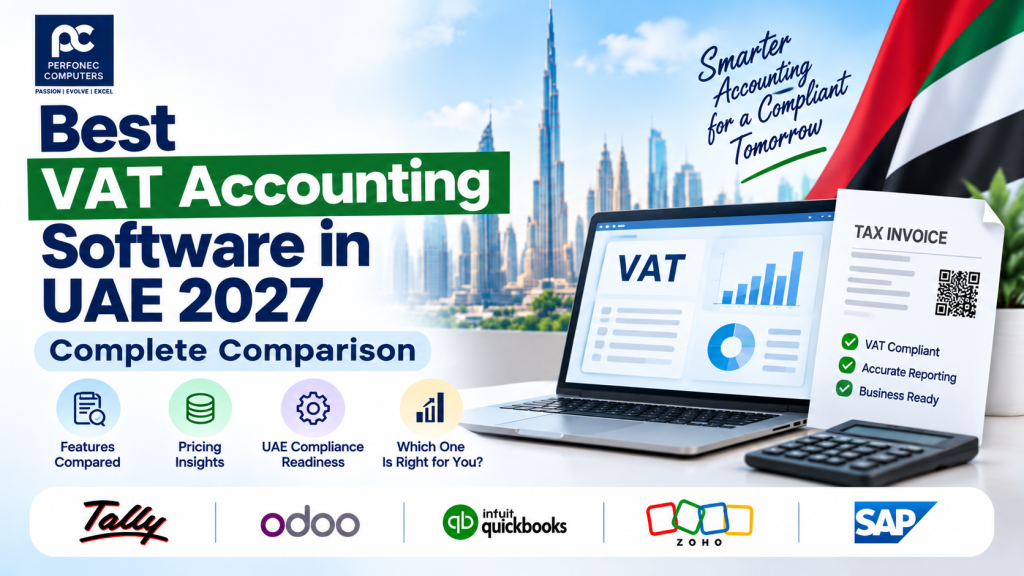 Best VAT Accounting Software in UAE 2027 — QuickBooks, TallyPrime, Zoho Books, Odoo and Sage Compared