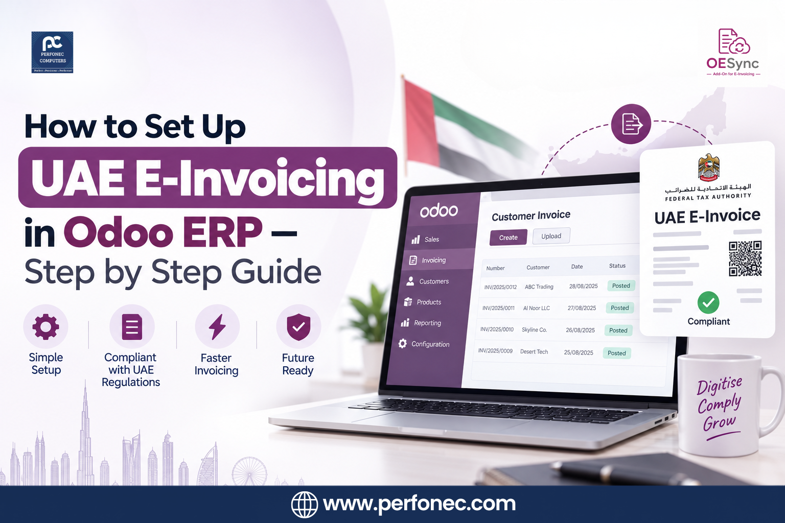 How to Set Up UAE E-Invoicing in Odoo ERP — Step by Step Guide with OESync